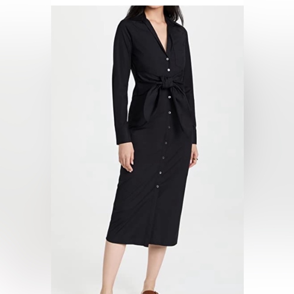 Veronica Beard Janelle tie waist shirt dress size 6